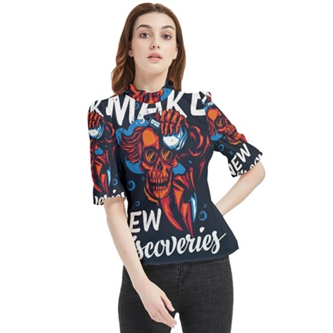 Dont Fear Frill Neck Blouse by Saikumar