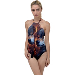 Be Dare For Everything Go With The Flow One Piece Swimsuit by Saikumar