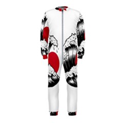 Japanese Sun & Wave Onepiece Jumpsuit (kids) by Cendanart