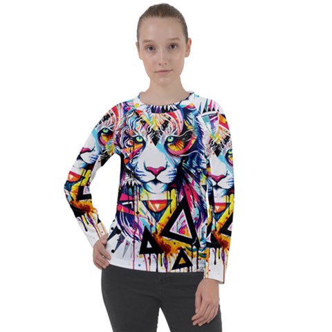Lion  Women s Long Sleeve Raglan T-shirt by saad11