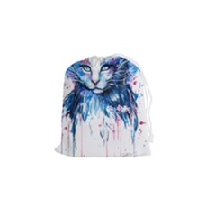 Cat Drawstring Pouch (small) by saad11