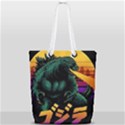 Godzilla Retrowave Full Print Rope Handle Tote (Small) View2