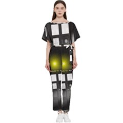 Doctor Who Space Tardis Batwing Lightweight Chiffon Jumpsuit by Cendanart