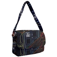 Tardis Doctor Who Magic Travel Macine Fantasy Courier Bag by Cendanart