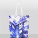 Tardis Doctor Who Blue Travel Machine Full Print Rope Handle Tote (Small) View2