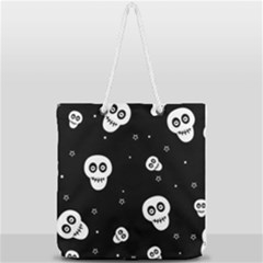 Skull Pattern Full Print Rope Handle Tote (large) by Ket1n9