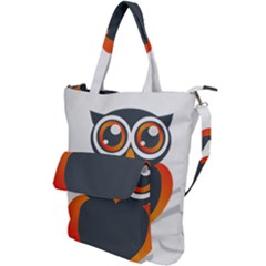 Owl Logo Shoulder Tote Bag by Ket1n9