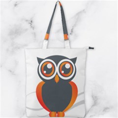 Owl Logo Double Zip Up Tote Bag by Ket1n9