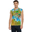 World Map Men s Raglan Cap Sleeve T-Shirt View1