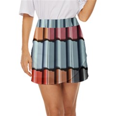 Shingle Roof Shingles Roofing Tile Mini Front Wrap Skirt by Ket1n9
