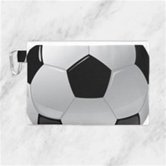 Soccer Ball Canvas Cosmetic Bag (large) by Ket1n9