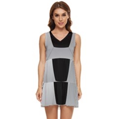 Soccer Ball Tiered Sleeveless Mini Dress by Ket1n9
