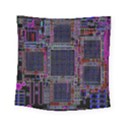 Cad Technology Circuit Board Layout Pattern Square Tapestry (Small) View1