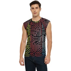 Circuit Board Seamless Patterns Set Men s Raglan Cap Sleeve T-shirt by Ket1n9