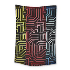 Circuit Board Seamless Patterns Set Small Tapestry by Ket1n9