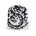 Ying Yang Tattoo Drawstring Pouch (XL) View1