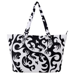 Ying Yang Tattoo Full Print Shoulder Bag by Ket1n9