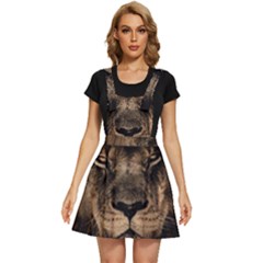 African Lion Mane Close Eyes Apron Dress by Ket1n9