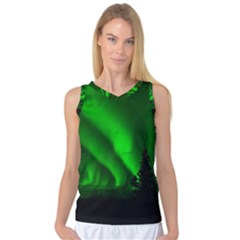 Aurora Borealis Northern Lights Women s Basketball Tank Top by Ket1n9