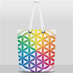 Heart Energy Medicine Full Print Rope Handle Tote (small) by Ket1n9