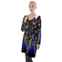 Peacock Hooded Pocket Cardigan by Ket1n9