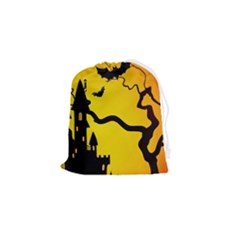 Halloween Night Terrors Drawstring Pouch (small) by Ket1n9