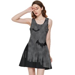Halloween Background Halloween Scene Inside Out Racerback Dress by Ket1n9