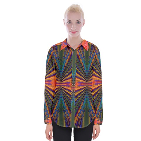 Fresh Watermelon Slices Texture Womens Long Sleeve Shirt by Ket1n9