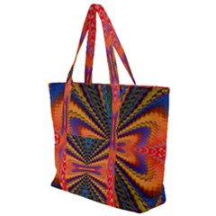 Casanova Abstract Art-colors Cool Druffix Flower Freaky Trippy Zip Up Canvas Bag by Ket1n9