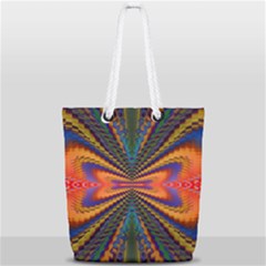 Casanova Abstract Art-colors Cool Druffix Flower Freaky Trippy Full Print Rope Handle Tote (small) by Ket1n9