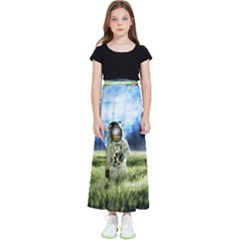 Astronaut Kids  Flared Maxi Skirt by Ket1n9