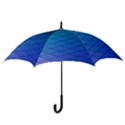 Blue Pattern Plain Cartoon Hook Handle Umbrellas (Large) View3