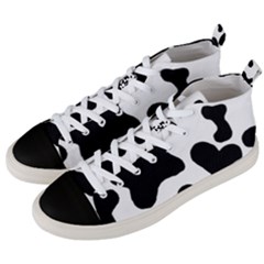 Cow Pattern Men s Mid-top Canvas Sneakers by Ket1n9