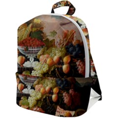 Abundance Of Fruit Severin Roesen Zip Up Backpack by Hannah976
