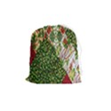 Christmas Quilt Background Drawstring Pouch (Medium) View1