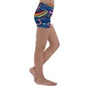 Grateful Dead Wallpaper Kids  Lightweight Velour Yoga Shorts View3