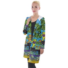 Dancing Bears Grateful Dead Hooded Pocket Cardigan by Cendanart