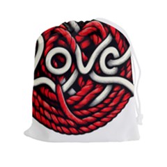 Love Rope Cartoon Drawstring Pouch (2xl) by Bedest