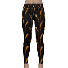 Abstract Art Pattern Warm Colors Classic Yoga Leggings by Ndabl3x
