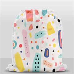 Abstract Seamless Colorful Pattern Drawstring Bag (small) by Ndabl3x