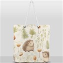 Hedgehog Mushroom Full Print Rope Handle Tote (Large) View1