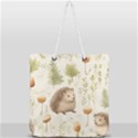 Hedgehog Mushroom Full Print Rope Handle Tote (Large) View2