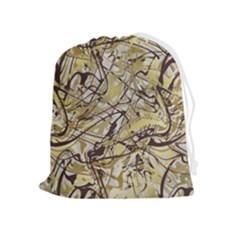 Marble Texture Pattern Seamless Drawstring Pouch (xl) by Ndabl3x