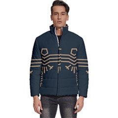 Eagle Bird Men s Puffer Bubble Jacket Coat by Cendanart