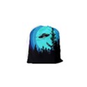 Ufo Alien Night Sky Night Drawstring Pouch (XS) View2