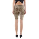 Retro Vintage Gray Map Middle Earth Yoga Cropped Leggings View2