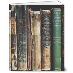 Assorted Color Books Old Macro 8  X 10  Softcover Notebook by Cendanart