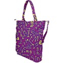 Background Doodles Math Shoulder Tote Bag View2