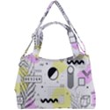 Graphic Design Geometric Background Double Compartment Shoulder Bag View1