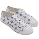 Insects Icons Square Seamless Pattern Men s Low Top Canvas Sneakers View3